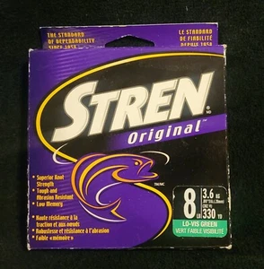 Stren Original 8 LB. Lo-Vis Green Fishing Line 330 Yard Reel - NIB - Picture 1 of 1