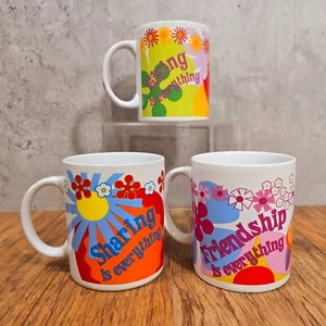 x3 Winnie The Pooh Mugs, Eeyore, Tigger - Giving, Sharing Friendship... - Picture 1 of 11