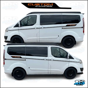 Ford Transit Custom SWB Camper Van Motorhome Side Decals Graphics Vinyl 08 - Picture 1 of 2