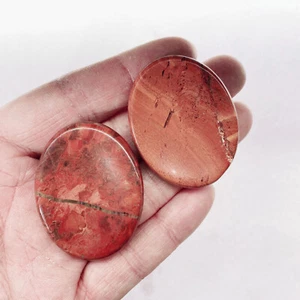 Piedra de preocupación de jaspe rojo natural palma Reiki cristal cuarzo decoración de curación 10 un. - Imagen 1 de 6