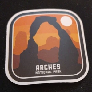 Pegatina Parque Nacional Arches - Álbum de recortes turístico de viaje de Utah coleccionable - Imagen 1 de 2