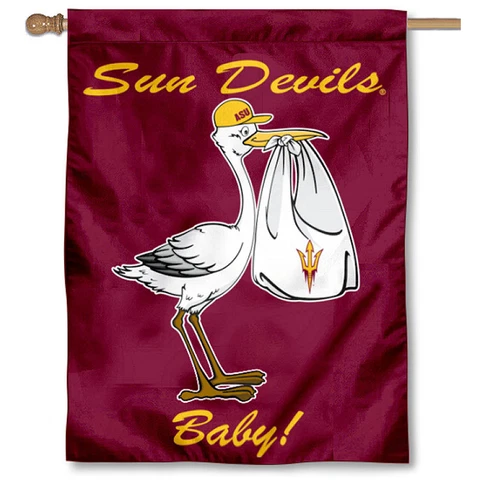 Arizona State University New Baby Born Decorative House Flag Cover