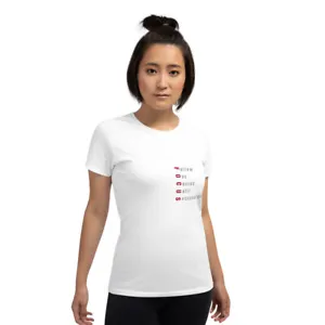 Women's short sleeve t-shirt Focus - follow one course until successful - Picture 1 of 12