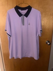 Polo uomo Phycho Bunny 3XL-3X viola manica corta/con accento su colletto e braccia - Foto 1 di 7