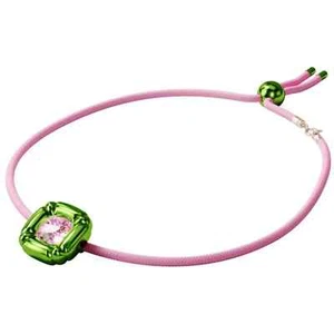 Swarovski Women's Necklace Dulcis Pink Cushion Cut Crystal with Cord 5601585 - Picture 1 of 4