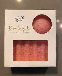 NEW Natural Cleansing Blemish Skincare Konjac KIT Exfoliating Face + Body Sponge - Picture 1 of 10