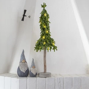 LED Tischbaum Tischdeko Mini Weihnachtsbaum H: 65cm Weihnachtsdeko Batterie grün - Bild 1 von 9