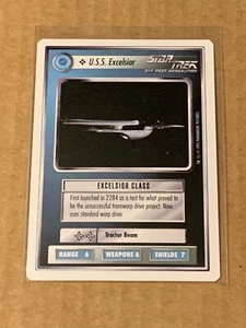  Star Trek CCG Beta WB 1995 U.S.S. Excelsior - Picture 1 of 2