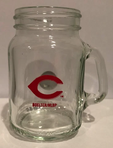 Cincinnati Reds Boelter MLB Mason Jar Series 4oz Shot Glass FREE SHIP!! Cover