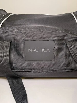 Nautica N83 Black Duffel Bag Gym Travel Shoulder Bag - Image 1 of 4