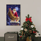 CH031 Kind Father Christmas Christmas Eve Sends Gift (3) Silk Cloth Poster Art