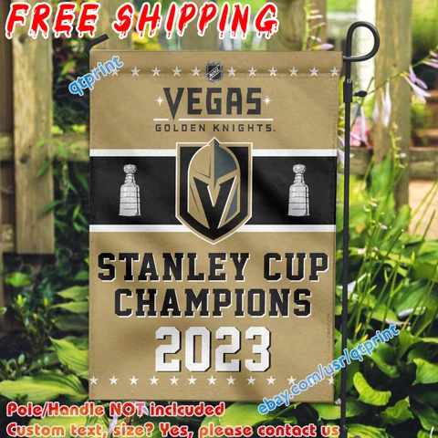 Vegas Golden Knights Stanley Cups Champions 2023 Garden Flag 12x 18" NHL Fans Cover
