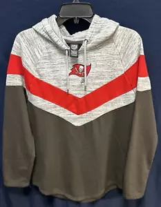 NFL Damen Tampa Bay Buccaneers Hoodie Pullover Sweater Gr. M - grau mit rot - Bild 1 von 6