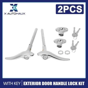 Exterior Door Handle Lock Kit w Key for Ford Model 18 40 1932-1934 2-door Coupe - Picture 1 of 6