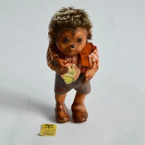 Statuina bambola Steiff Hedgehog Macki 4,5" vintage - Foto 1 di 7