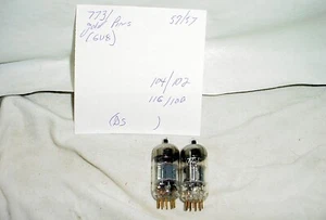 Two 7731 Tubes Premium 6U8A 6U8 Gold Pins USA Tested NOS - Picture 1 of 5