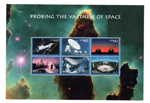 US Sc #3409 60¢ Sondare la Vastità dello Spazio foglio completo di 6 francobolli annullati - Foto 1 di 2