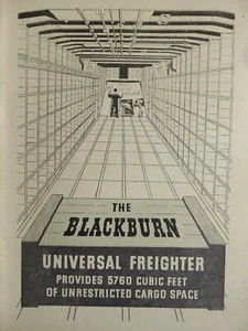 6/1951 PUB BLACKBURN GENERAL AIRCRAFT UNIVERSAL FREIGHTER ORIGINAL ANZEIGE - Bild 1 von 2