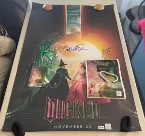 Wicked Poster - Besetzung signiert, mit Echtheitszertifikat, 27x40 - Bild 1 von 15