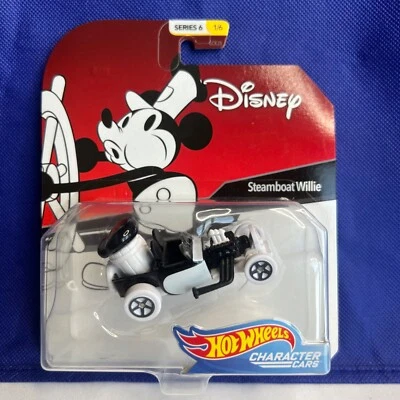 Hot Wheels Disney STEAMBOAT WILLIE 1:64 Character Car Mickey Mouse - Image 1 of 4