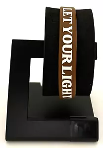 Rubber Wristband Inspirational Religious Prayer Bracelet Matthew 5:16 - Picture 1 of 3