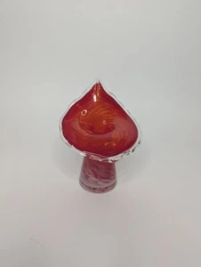 Vintage MCM Handblown Jack in the pulpit Vase 6.5 " Tall - Picture 1 of 2