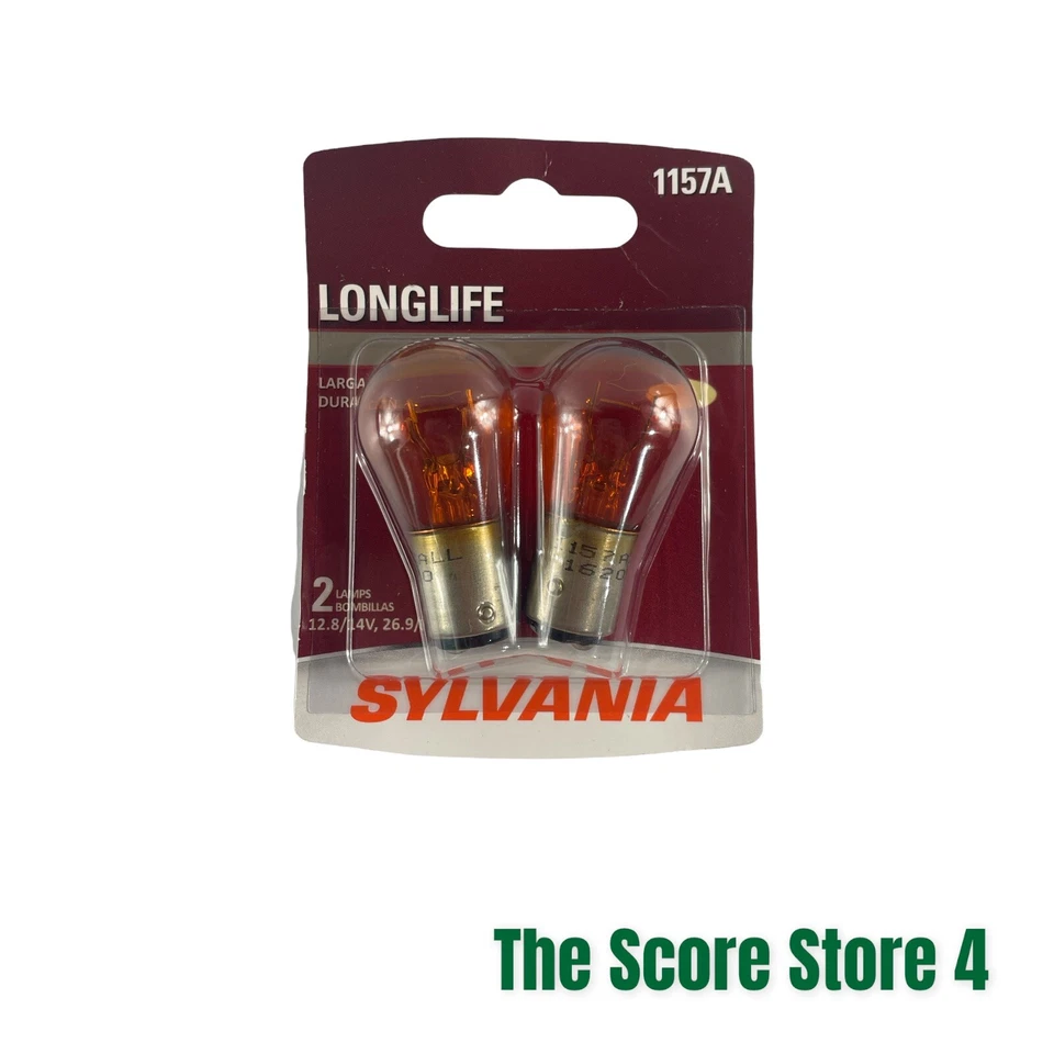 Миниатюрная лампа SYLVANIA - 1157A с длительным сроком службы - янтарная, идеально подходит для парковки и поворота. Новый - Изображение 1 из 4