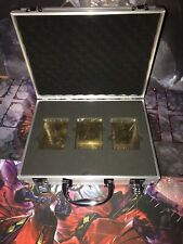 Cosplay Handmade Seto Kaiba Metal Mini Briefcase + 3x gold cards
