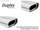 Duplex Sports Exhaust Mg F From 1995 135X80mm Flat Oval Rolled Edge Bevelled