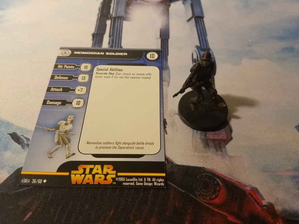 Star Wars Miniatures Revenge of the Sith 36 Neimoidian Soldier - Image 1 of 1