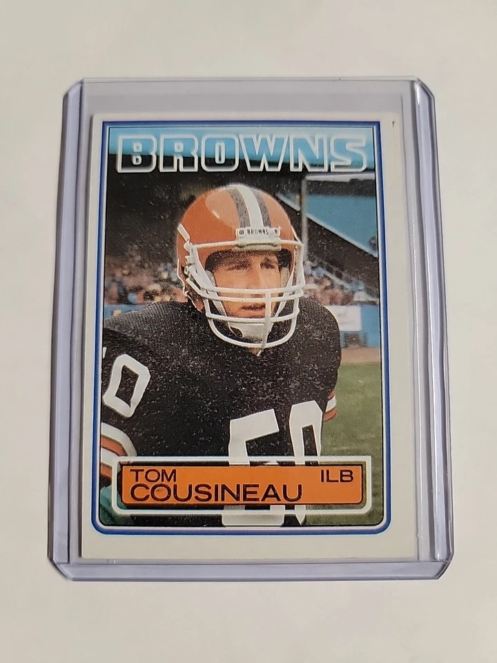 Vintage 1983 TOPPS Football Trading Card #246 TOM COUSINEAU Cleveland Browns - Image 1 of 2