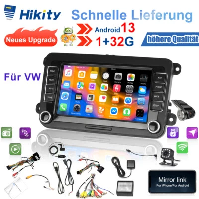 DAB+ Android 15 Autoradio Navi GPS für VW GOLF 5 6 Plus Passat Touran Polo EOS - Bild 1 von 4