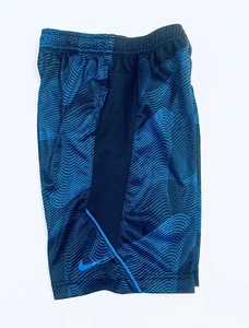 Boys Nike Performance Dri Fit Training Shorts Blue Navy Lg Boys 7 Large EUC - Picture 1 of 8