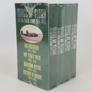 NEU Wings of Glory The Air Force Story 1914-1945 4-teiliges VHS Box Set USAF - Bild 1 von 2
