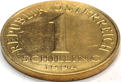 1994 AUSTRIA 1 SCHILLING KM# 2886 US SELLER COMBINED SHIPPING REFUND - Image 1 of 2