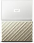 WD My Passport 2TB Certified Refurbished Portable Hard Drive White-Gold