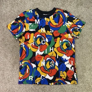 Adidas Shirt Women S RICH MNISI Floral All Over Print Originals Tee Pop Art Rose - Picture 1 of 22