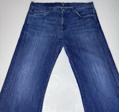 Seven7 For All Mankind Jeans Mens 36x34 Blue Austyn Performance Stretch Comfort - Image 1 of 4
