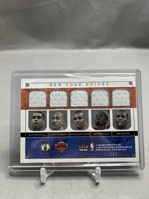 2004-05 Fleer Fresh Ink Five on Five Jerseys Celtics / Knicks (#'d /199) - Image 1 of 2