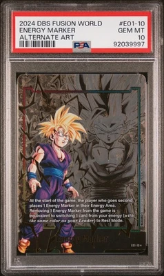 Energy Marker Alternate Art Dragon Ball Super Card Game Fusion World PSA 10 - Image 1 of 2
