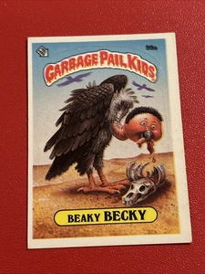 BEAKY BECKY 1986 Topps Garbage Pail Kids#99a Series 3 Sticker Card GPK - Picture 1 of 2