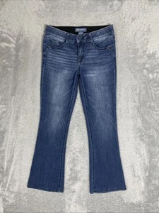 Democracy Jeans Womens Petite 6P Blue "Ab" Solution Bootcut Stretch Pants Casual - Imagen 1 de 10