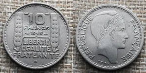 Coin France - 1949 B - 10 francs Turin petite tête (N1775) - Picture 1 of 3