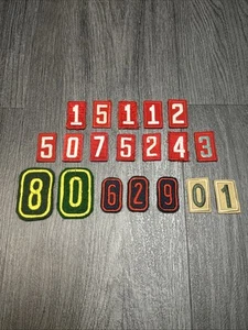 Lot of 19 Iron-On/Sew-On Number Patches - Picture 1 of 4