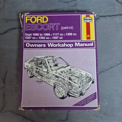 Ford Escort (petrol) Sept 1980 to 1988 Haynes Manual 686 - Image 1 of 4