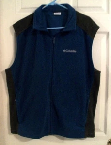 UNISEX " COLUBIA SPORTWEAR " DOPPEL REISSVERSCHLUSS TASCHE BLAU/GRAU WESTE * GR. XL - Bild 1 von 6