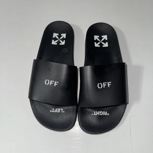 OFF-WHITE (TM) POOLSCHIEBER in schwarz. Größe (38) 5 US Herren/7 Damen) Virgil Abloh - Bild 1 von 4