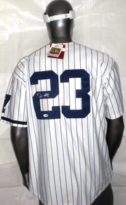 CAMISETA RÉPLICA AUTÉNTICA DE LOS NEW YORK YANKEES 1995 FIRMADA POR DON MATTINGLY J.S.A. CERT - Imagen 1 de 8