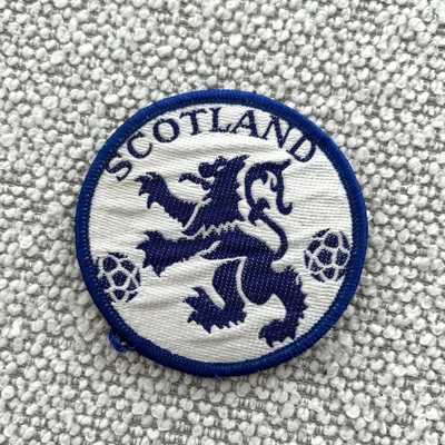 GENUINE VINTAGE 80s SCOTLAND SOCCER CLUB SEW ON CLOTH PATCHES BADGES RANGERS - image 1 of 2