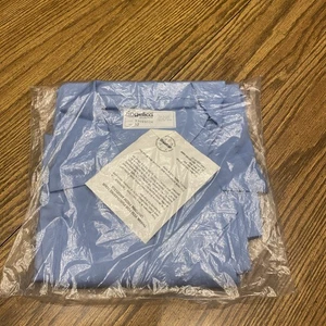 Vintage Angelica Blue Scrub Top Jacket Coat Size 52 Brand New Rare 1970s - Picture 1 of 9